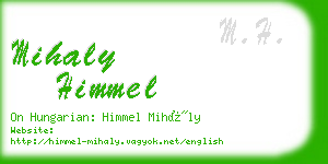 mihaly himmel business card